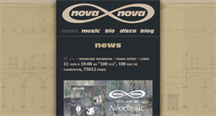 Desktop Screenshot of novanovamusic.com
